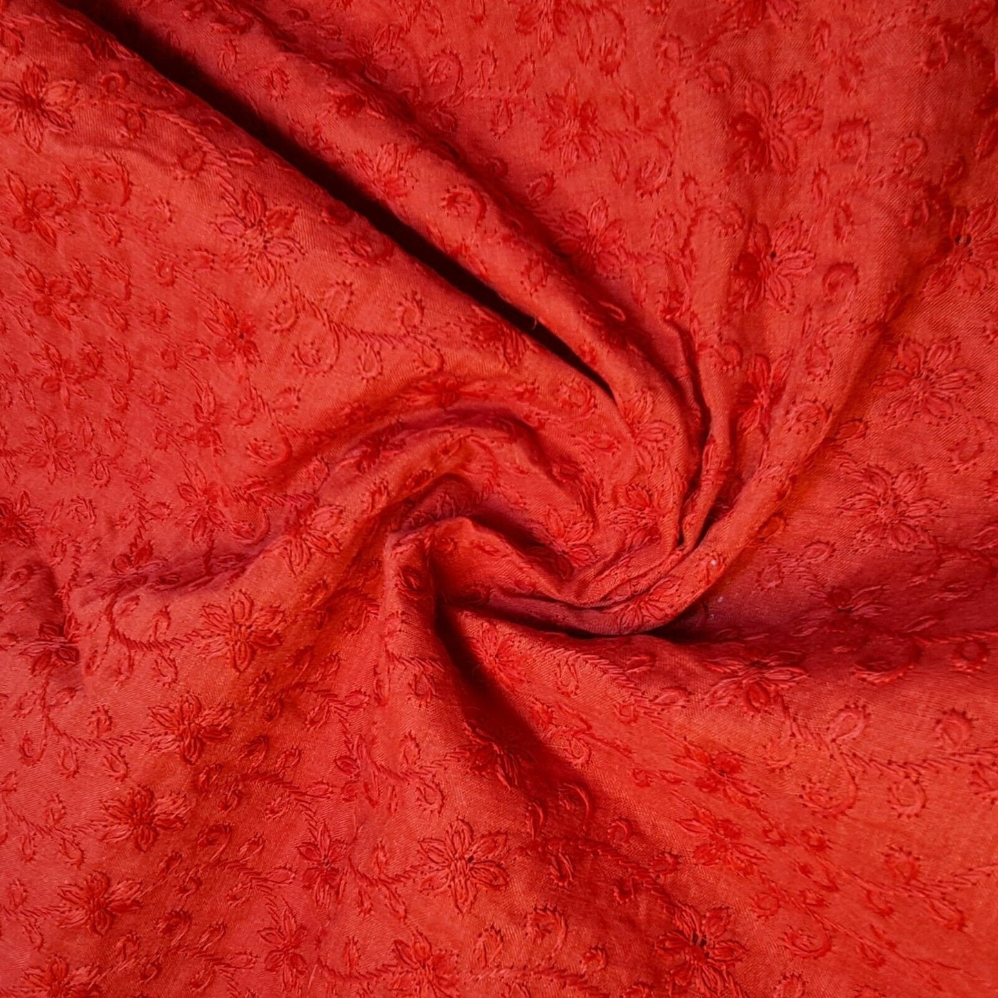 NEW 100% Cotton Lawn Broderie Anglaise Anglais Embroidery Dress Craft Fabric 44" By the Meter