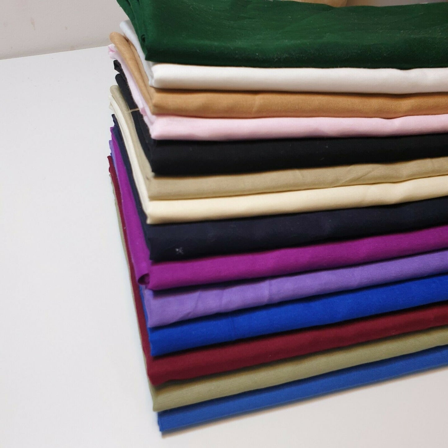 100% Cotton Voile Rubia Cambric Mercerised Plain Lining Fabric – 44" Wide – Soft Craft Dress Material – Per Metre