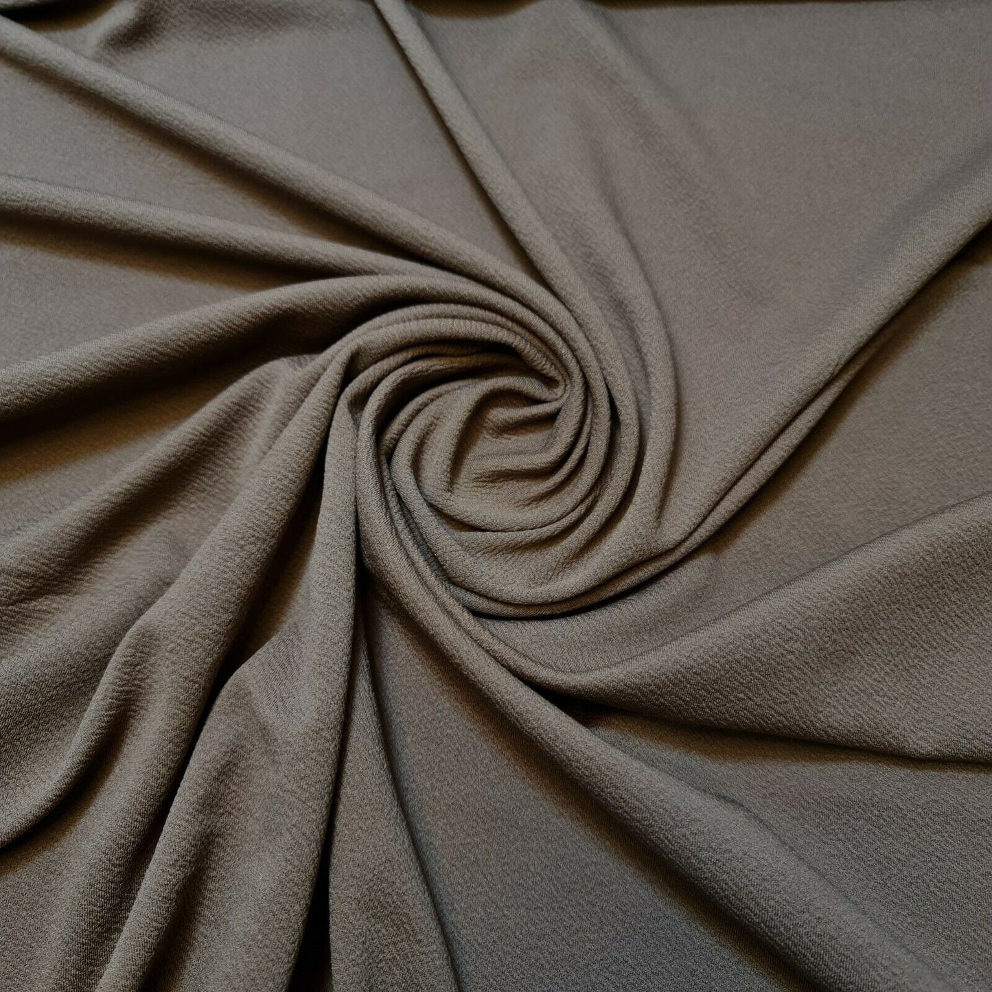 buy plain mocha scuba crepe fabric online in uk