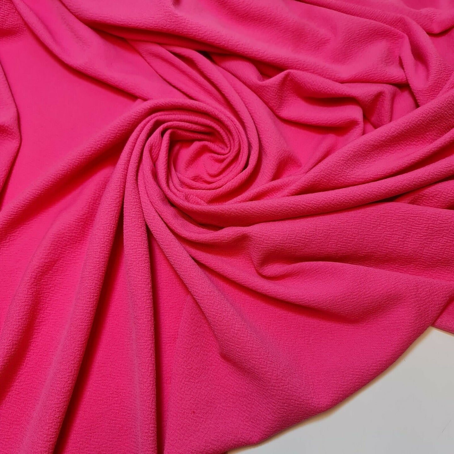 plain pink scuba crepe fabric buy online in uk