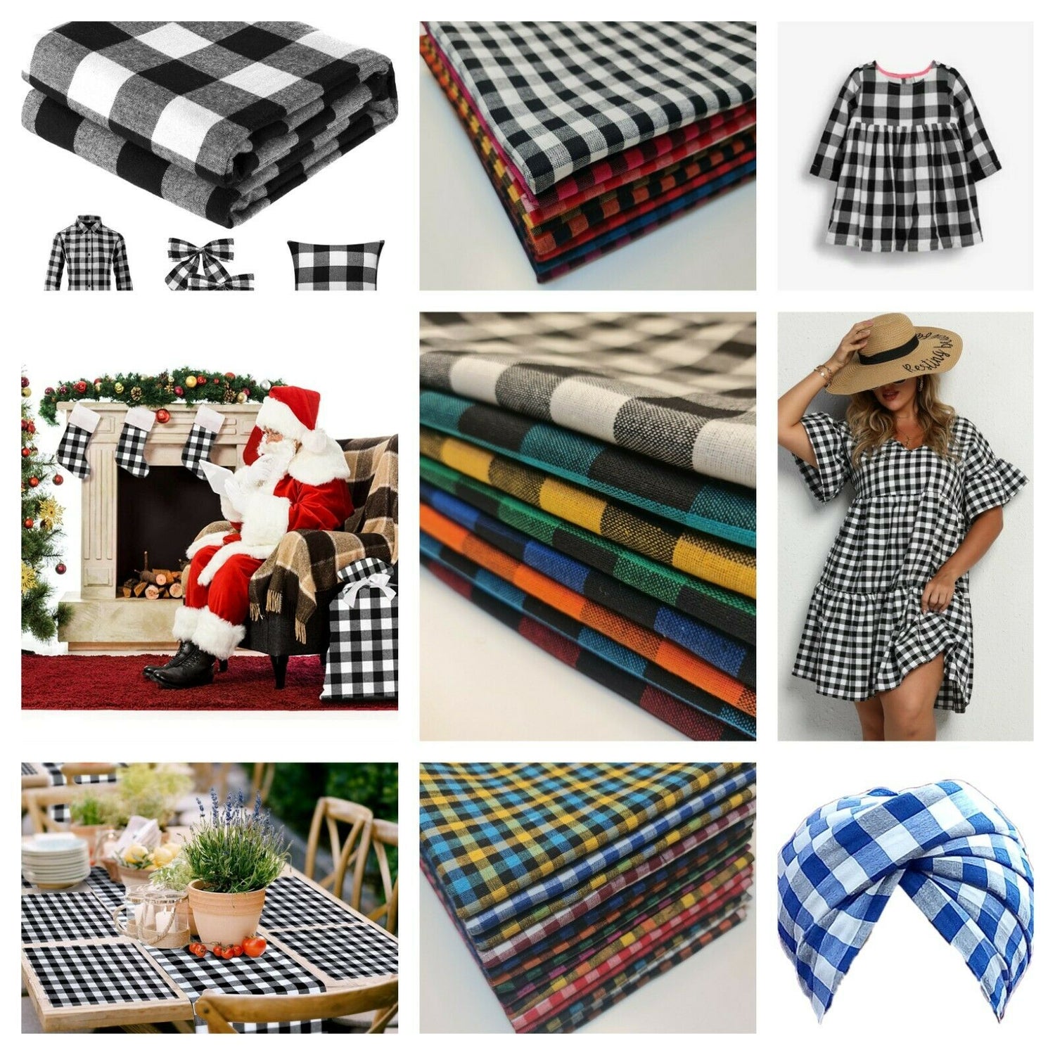 Cotton Linen Gingham