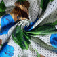 Blue Tulip Floral 100% Cotton Lawn Fabric Craft Quilting Patchwork Material Meter 44"