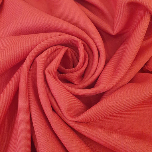 Red Polyester Cotton Drill Fabric Dress Craft Costume Uniform Material 58" By Meter