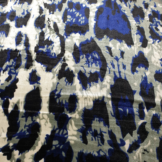 Leopard Animal Print Velour Velvet Fabric 58" Wide – By the Meter, Dress, Upholstery & Craft Material (Copy)