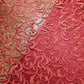 Red Premium Mesh Net Material Floral Diamante Embroidery Dress Craft Fabric 58" By The Meter