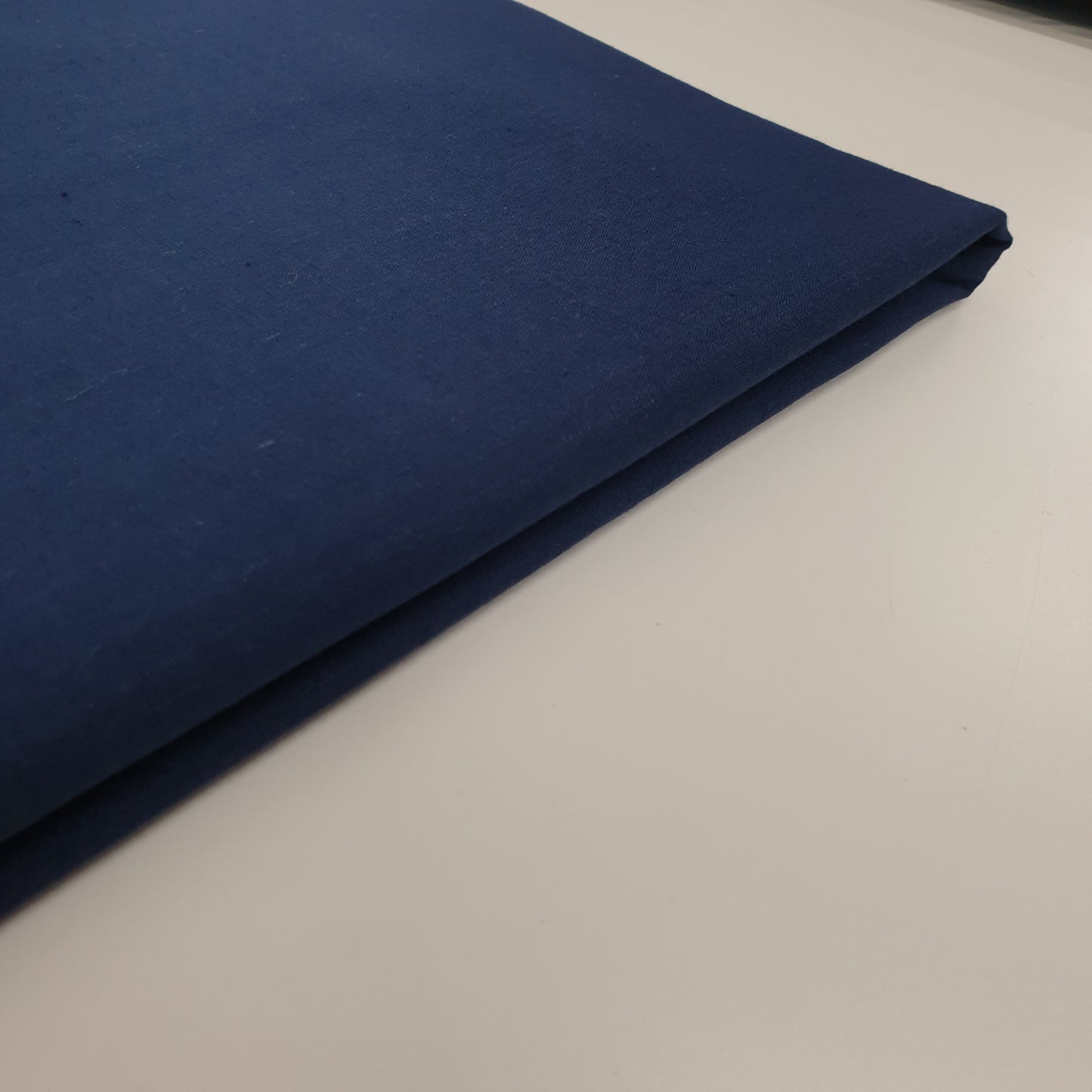 Hochwertiger, einfarbiger Stoff aus 100 % Baumwolle, 111,8 cm, Meterware, Marineblau