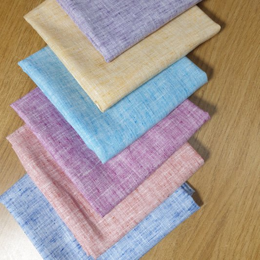 6 Stück Polycotton Polka Dot Craft 50x50cm Fat Quarters Material Patchwork, Quiltstoff