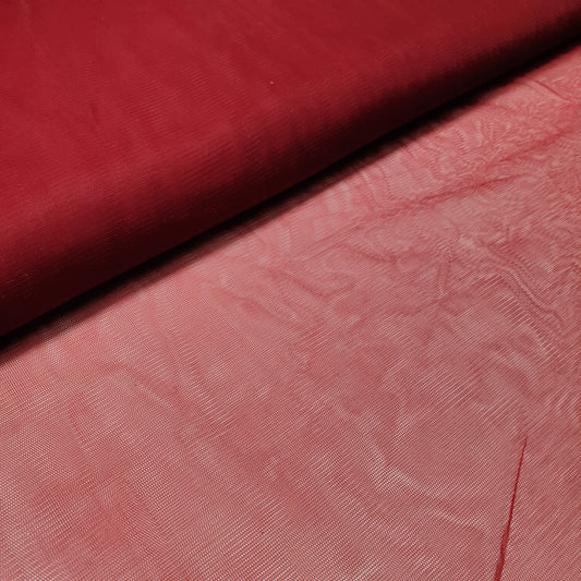 Red Premium Soft Plain Sheer Tulle Net Fabric Tutu Fairy Veil Bridal 58" By The Meter
