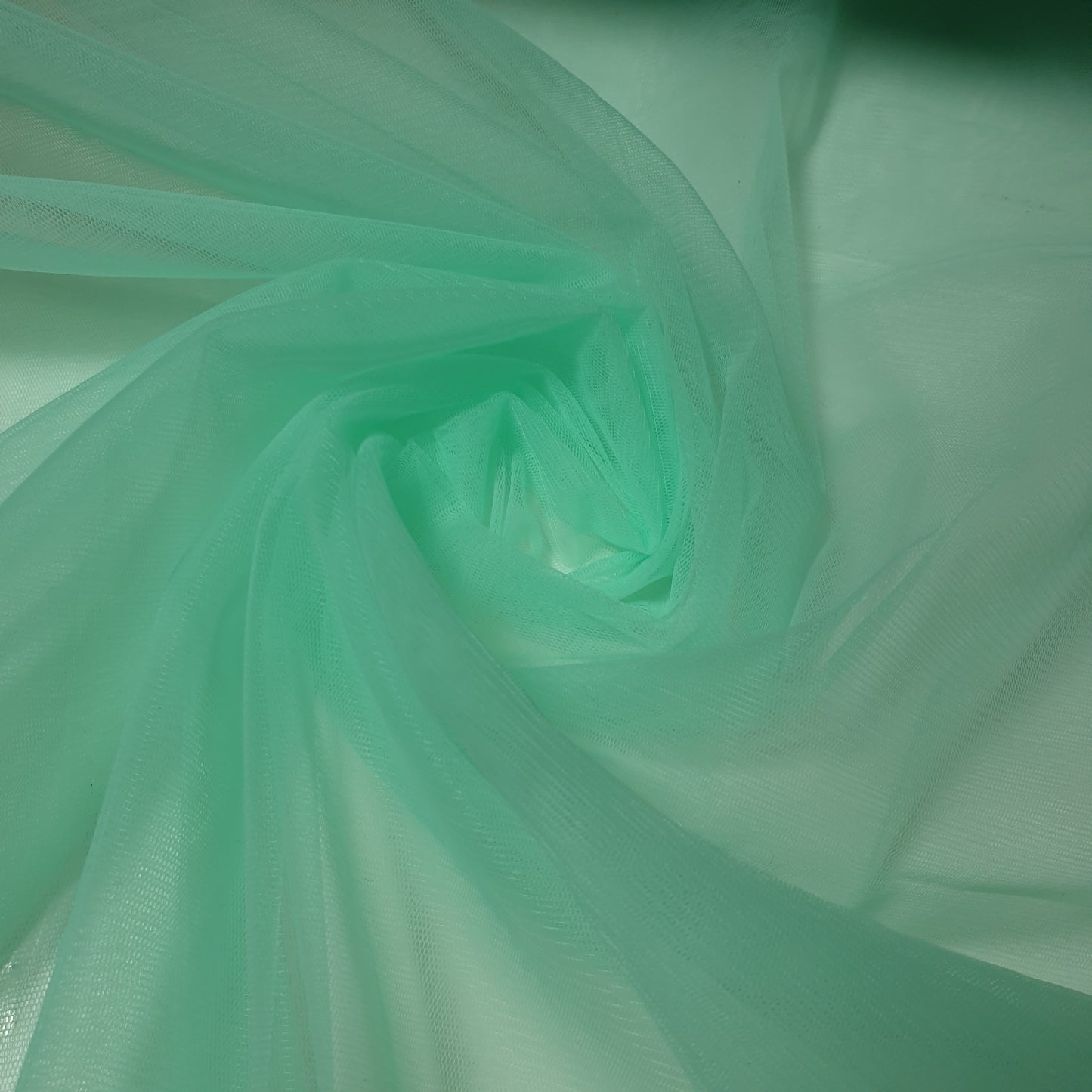 Mint Premium Soft Plain Sheer Tulle Net Fabric Tutu Fairy Veil Bridal 58" By The Meter