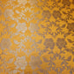 Yellow Banarasi Brocade Fabric with Gold Zari Floral Design | Premium Indian Jacquard Material By Meter 44"