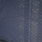 Navy 100% Cotton Voile Floral Embroidery Fabric Broderie Anglaise Dress Craft Material 44" By the Meter