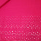 Hot Pink 100% Cotton Voile Floral Embroidery Fabric Broderie Anglaise Dress Craft Material 44" By the Meter