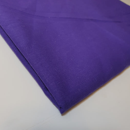 Purple Plain 100% Cotton Fabric for Craft Dressmaking Lining Quilting Material By The Meter