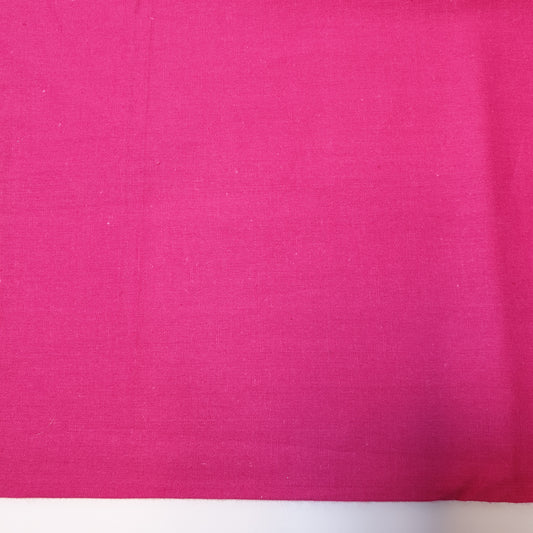 Hot Pink Plain 100% Cotton Fabric for Craft Dressmaking Lining Quilting Material By The Meter