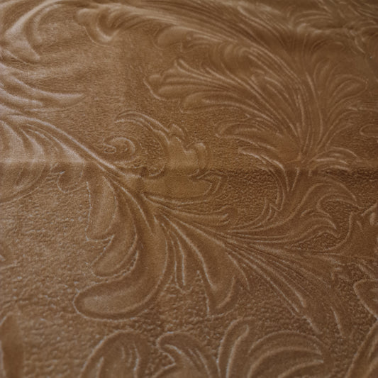 Rustic Brown Velvet Chenille Upholstery Fabric Craft Soft Furnishing Curtaining Material 58" BY The Meter
