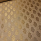 Ornamentaler Paisley Gold Metallic Druck Indischer Banarasi Brokat Stoff Meterware
