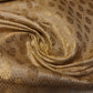 Ornamentaler Paisley Gold Metallic Druck Indischer Banarasi Brokat Stoff Meterware