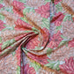 Pink Chrysanthemum Floral Polycotton Fabric 44" Wide | Floral Dressmaking Fabric by the Metre