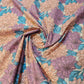 Purple & Peach Chrysanthemum Floral Polycotton Fabric 44" Wide | Floral Fabric by the Metre