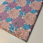 Purple & Peach Chrysanthemum Floral Polycotton Fabric 44" Wide | Floral Fabric by the Metre