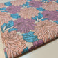 Purple & Peach Chrysanthemum Floral Polycotton Fabric 44" Wide | Floral Fabric by the Metre