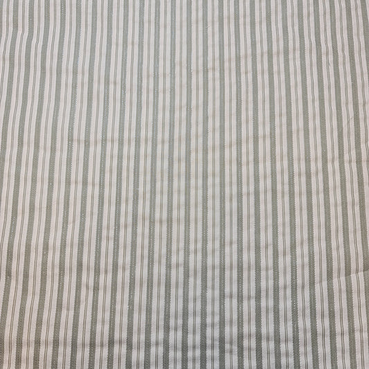 Cord, 100 % Baumwolle, gestreifter Jacquard, nicht dehnbar, für Bastelarbeiten, Kleider, Polsterung, 147,3 cm (beige Basis)