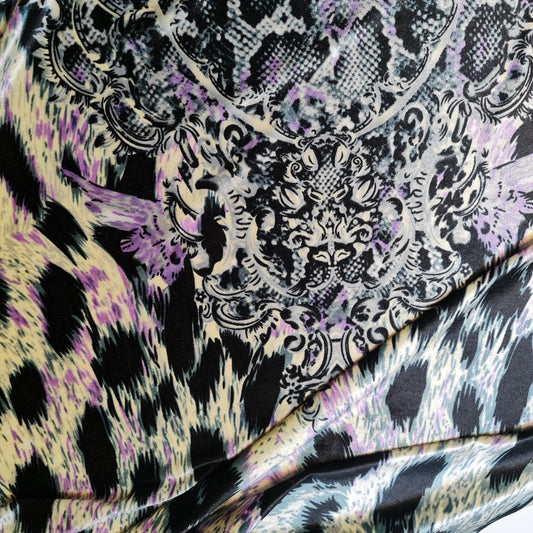 Leopard Animal Print Velour Velvet Fabric 58" Wide – By the Meter, Dress, Upholstery & Craft Material