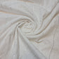 White Polycotton Embroidery Fabric Dress Craft Costume Material 58" By The Meter