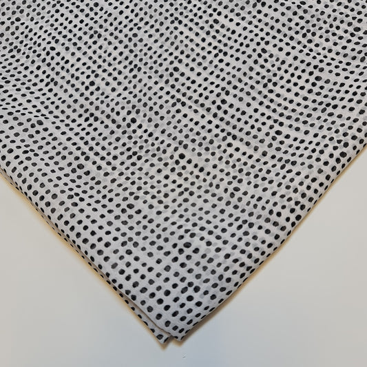 Chiffonstoff mit weißen Punkten, durchsichtig, für Kleider, Bastelarbeiten, Dekoration, 111,8 cm, Meterware