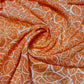 Peach Leaf Crepe Chiffon Floral Sheer Autumn Dress Drape Craft Fabric 58" By the Meter