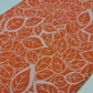 Peach Leaf Crepe Chiffon Floral Sheer Autumn Dress Drape Craft Fabric 58" By the Meter