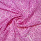 Pink Leaf Crepe Chiffon Floral Sheer Autumn Dress Drape Craft Fabric 58" By the Meter