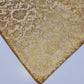 Ornamentaler Paisley Gold Metallic Druck Indischer Banarasi Brokat Stoff Meterware