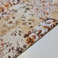 Beige Floral Crepe Mesh Fabric Sheer Dress  Costume Craft Material 58" By the Meter