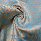 Turquoise Paisley Pastel Brocade Material Jacquard Dress Craft Quilting Fabric 44" By The Meter