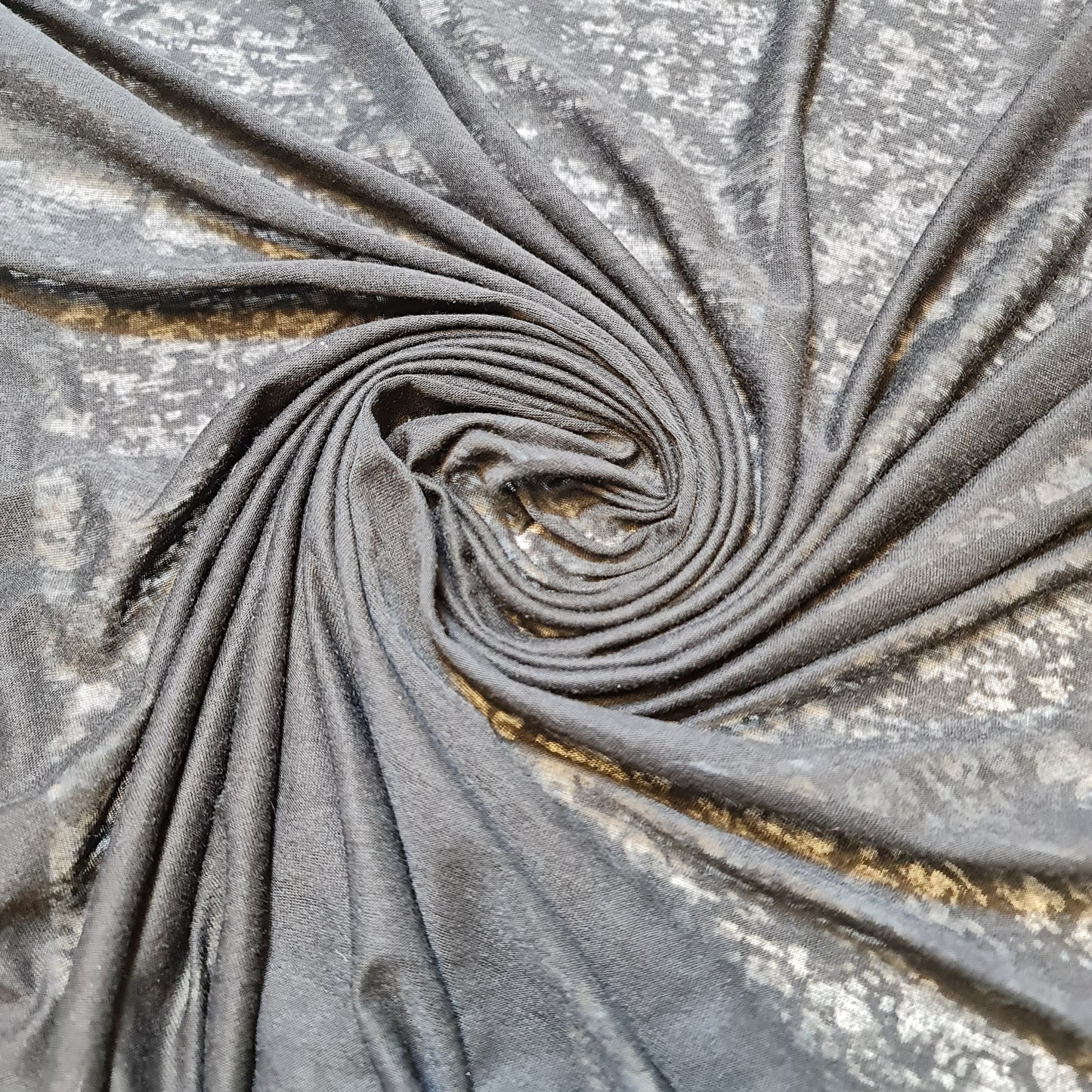 Black Viscose Jersey Knit Burnout Mottled Texture Fabric Dress Craft Costume Material 58" By The Meter