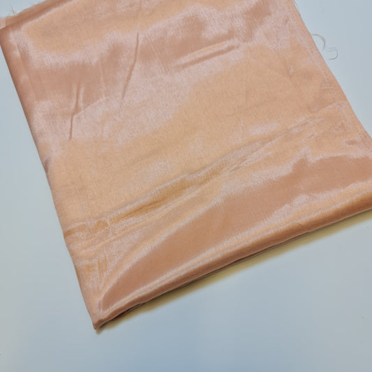 Peach Plain Shantung Shantoon Lining Fabric Dress Craft Costume Material 44" By The Meter