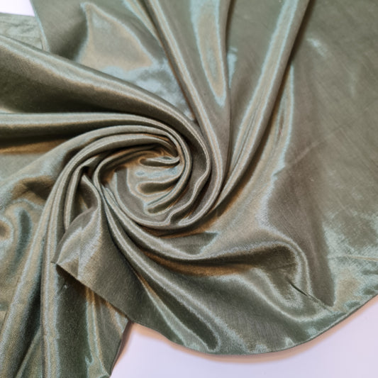 Khaki Plain Shantung Shantoon Lining Fabric Dress Craft Costume Material 44" By The Meter