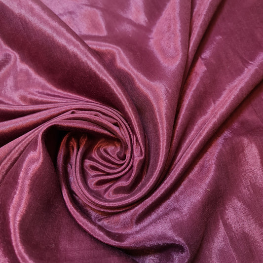 Plum Plain Shantung Shantoon Lining Fabric Dress Craft Costume Material 44" By The Meter