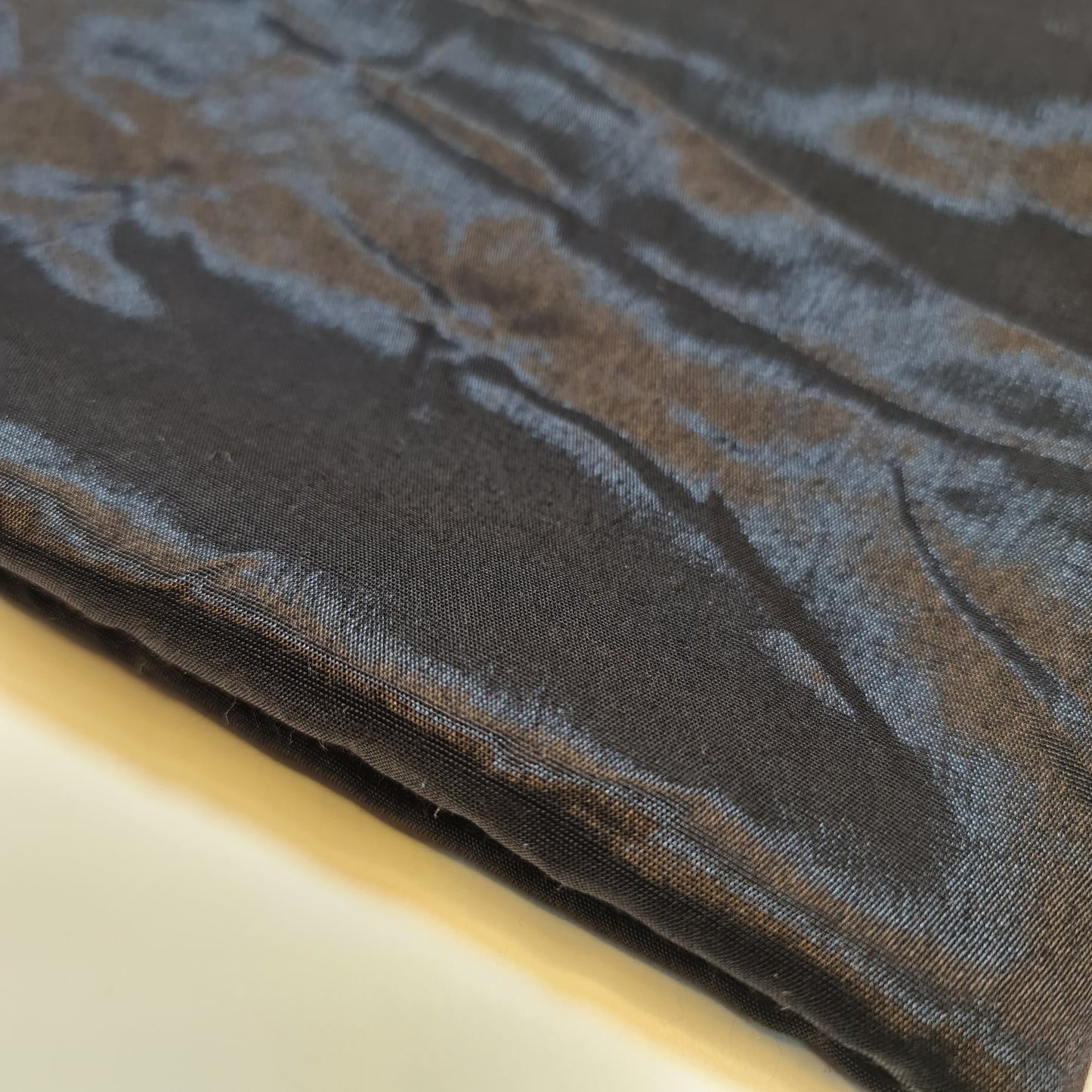 Black Plain Shantung Shantoon Lining Fabric Dress Craft Costume Material 44" By The Meter