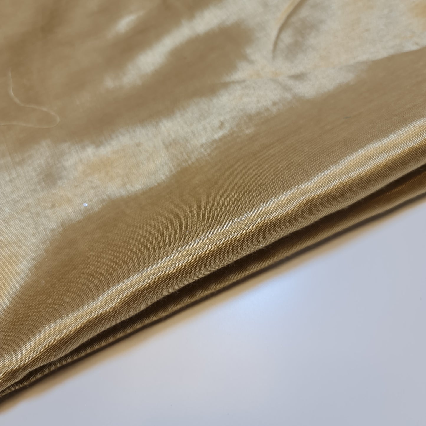 Gold Plain Shantung Shantoon Lining Fabric Dress Craft Costume Material 44" By The Meter