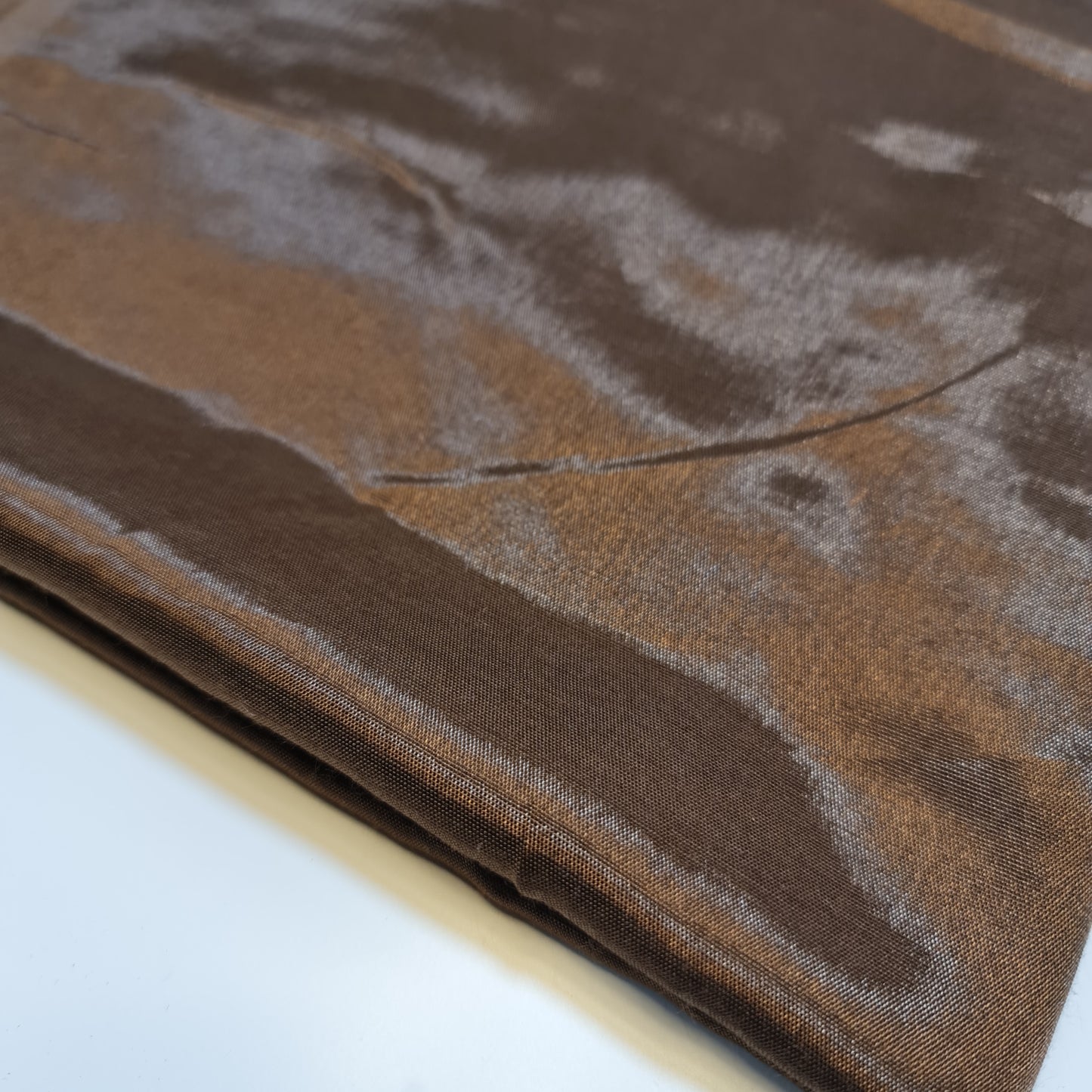 Brown Plain Shantung Shantoon Lining Fabric Dress Craft Costume Material 44" By The Meter