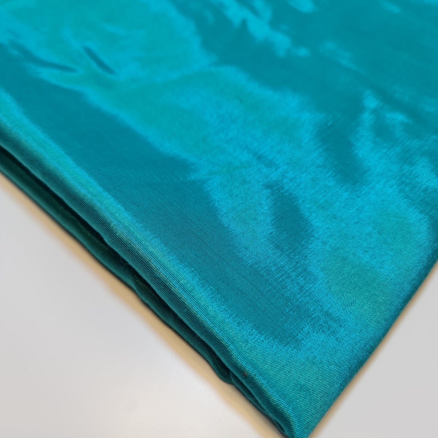 Turquoise Plain Shantung Shantoon Lining Fabric Dress Craft Costume Material 44" By The Meter