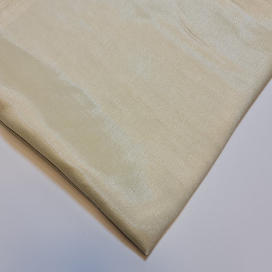 Cream Plain Shantung Shantoon Lining Fabric Dress Craft Costume Material 44" By The Meter