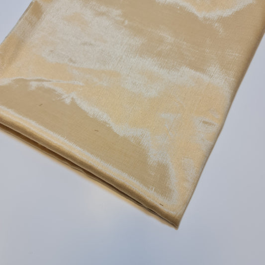 Light Gold Plain Shantung Shantoon Lining Fabric Dress Craft Costume Material 44" By The Meter