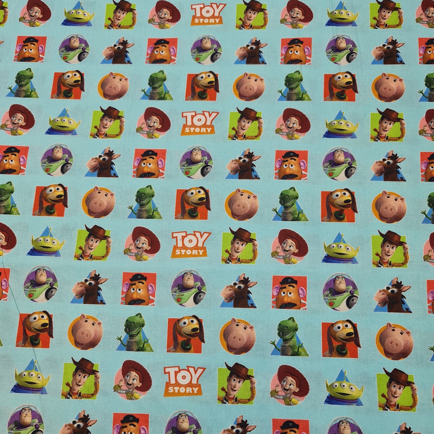 Toy Story 100% Cotton Fabric Poplin Material Dress Craft Costume Quilting Fabric 58" By Meter