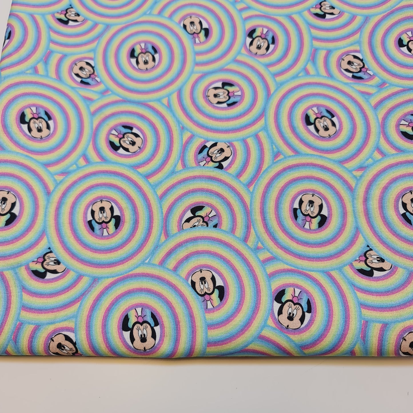 Hypno Minnie 100% Cotton Fabric Poplin Material Dress Craft Costume Quilting Fabric 58" By Meter