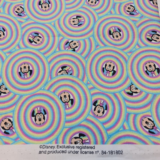 Hypno Minnie 100% Cotton Fabric Poplin Material Dress Craft Costume Quilting Fabric 58" By Meter