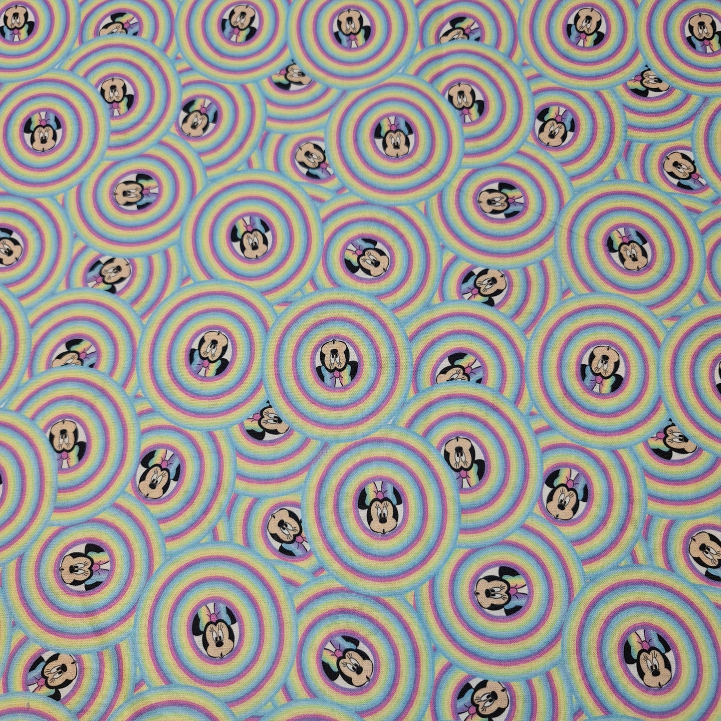 Hypno Minnie 100% Cotton Fabric Poplin Material Dress Craft Costume Quilting Fabric 58" By Meter