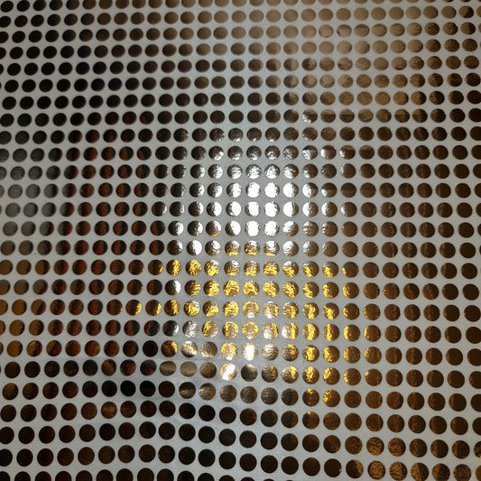 White Satin Gold Hologram Sequin Craft Dress Craft Drape Décor Fabric 44" Meter